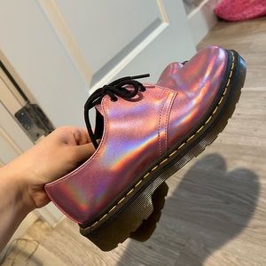 Pink Irridescent/Holographic Doc Martens
